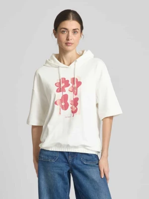 Bluza z kapturem o kroju relaxed fit z mieszanki bawełny Tom Tailor