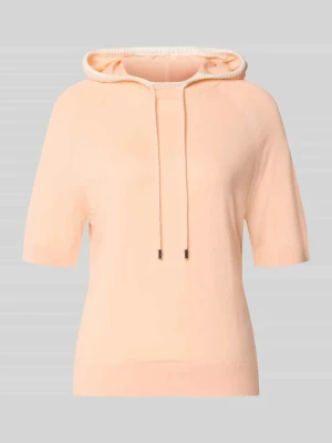 Bluza z kapturem o kroju relaxed fit z mieszanki wełny Marc Cain