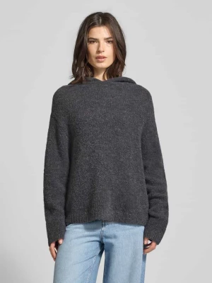 Bluza z kapturem o kroju relaxed fit z mieszanki żywej wełny Marc O'Polo
