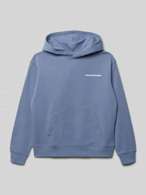 Bluza z kapturem o kroju relaxed fit z nadrukiem z logo Calvin Klein Jeans