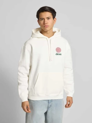 Bluza z kapturem o kroju relaxed fit z nadrukiem z logo model ‘Strata’ DEUS EX MACHINA