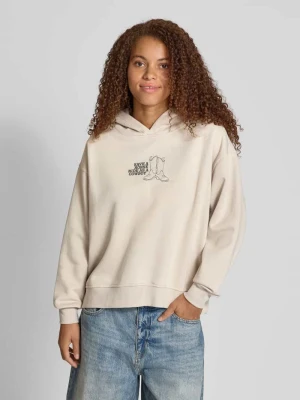 Bluza z kapturem o luźnym kroju z mieszanki bawełny model ‘CAMILLA’ Only