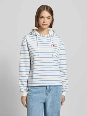 Bluza z kapturem o luźnym kroju z mieszanki bawełny model ‘CHILLI’ Pieces