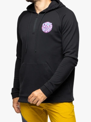 Bluza z kapturem Oakley Agaricus Nassa 1/4 Zip Hoodie - blackout