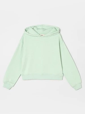 Bluza z kapturem ONLY GIRLS jasnozielony