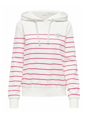 Bluza z kapturem Only mleczny