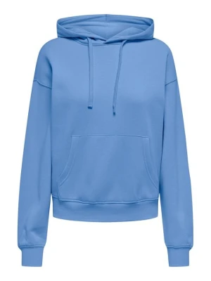 Bluza z kapturem Only niebieski