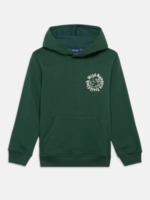 Bluza z kapturem Only & Sons ciemnozielony