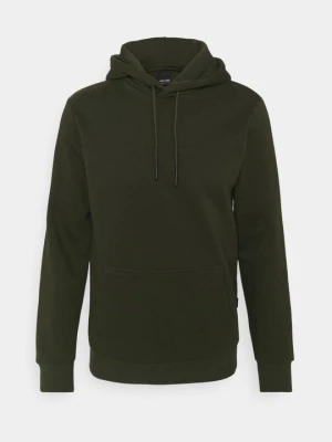 Bluza z kapturem Only & Sons ciemnozielony