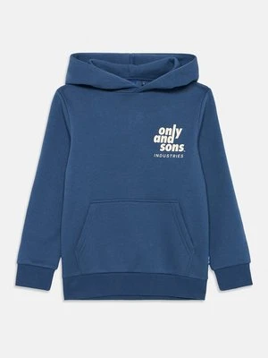 Bluza z kapturem Only & Sons granatowy