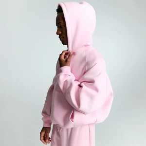 Bluza z kapturem oversize cropped jasnoróżowa House