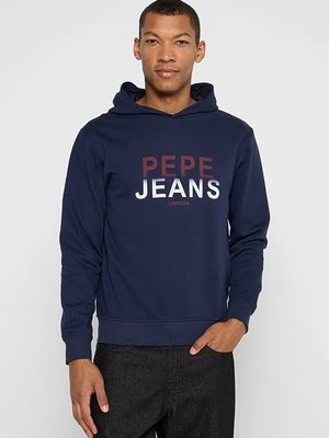 Bluza z kapturem Pepe Jeans granatowy