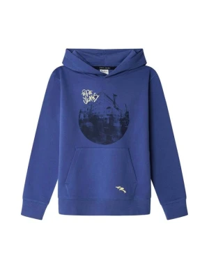 Bluza z kapturem Pepe Jeans niebieski