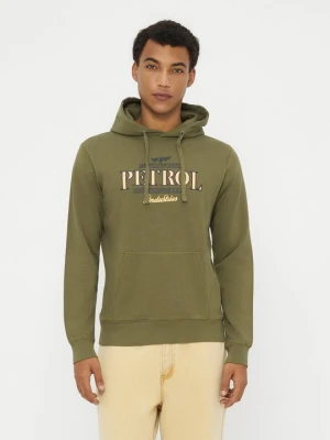 Bluza z kapturem Petrol Industries ciemnozielony