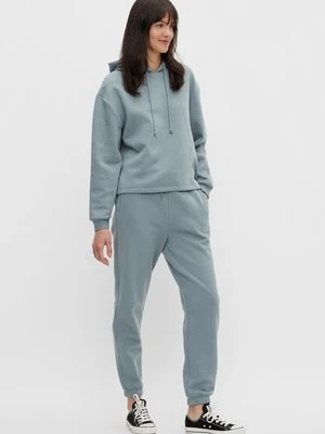 Bluza z kapturem Pieces petrol