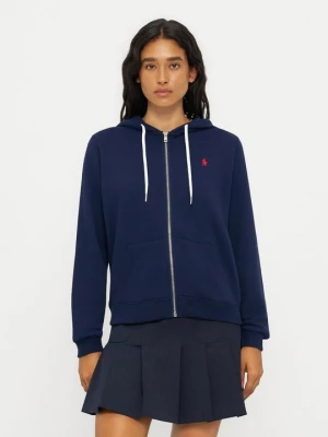 Bluza z kapturem Polo Ralph Lauren ciemnoniebieski