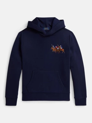Bluza z kapturem Polo Ralph Lauren niebieski