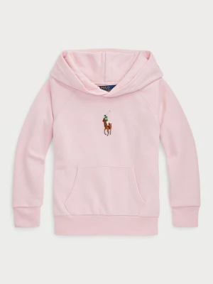 Bluza z kapturem Polo Ralph Lauren różowy melanż