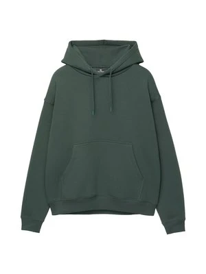 Bluza z kapturem PULL&BEAR ciemnozielony