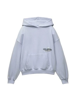 Bluza z kapturem PULL&BEAR jasnoniebieski