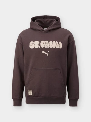 Bluza z kapturem Puma brązowy