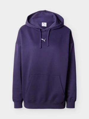 Bluza z kapturem Puma ciemnofioletowy