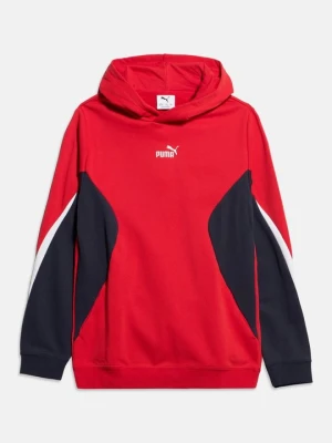 Bluza z kapturem Puma czerwony