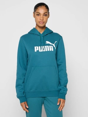 Bluza z kapturem Puma petrol
