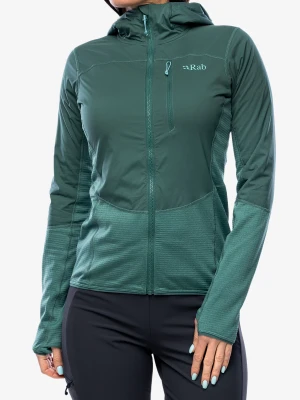 Bluza z kapturem Rab Ascendor Summit Hoody - green slate/eucalyptus