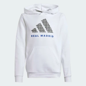 Bluza z kapturem Real Madrid Kids Adidas biały