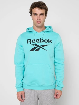 Bluza z kapturem Reebok turkusowy