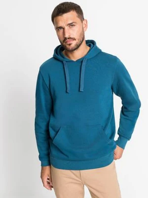 Bluza z kapturem, regular fit BonPrix niebieski