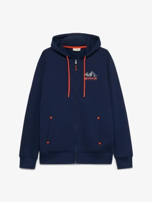 Bluza z kapturem, regular fit BonPrix niebieski