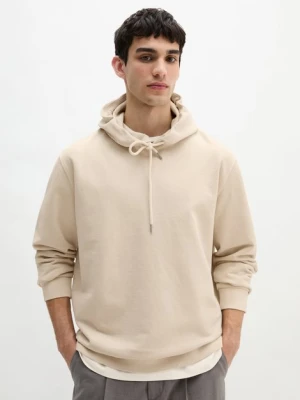 Bluza z kapturem regularnie barwiona w masie Marc O'Polo