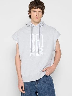 Bluza z kapturem Replay jasnoszary