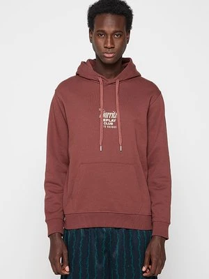 Bluza z kapturem Replay brązowy