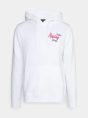 Bluza z kapturem Replay biały