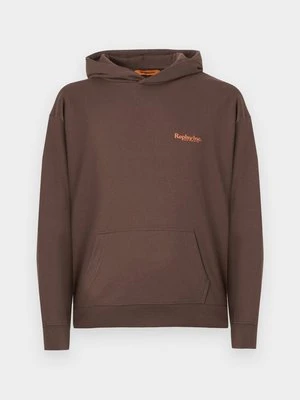 Bluza z kapturem Replay brązowy