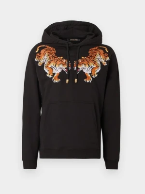 Bluza z kapturem Roberto Cavalli czarny