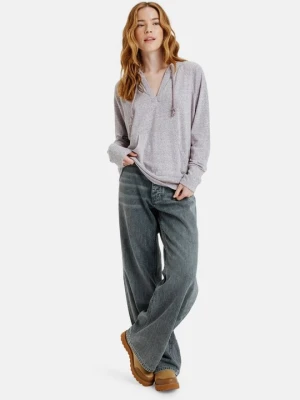 Bluza z kapturem Roxy fioletowy