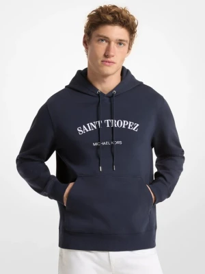 Bluza z kapturem Saint Tropez z mieszanki bawełny Michael Kors PÓŁNOC (Niebieski)