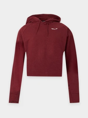 Bluza z kapturem Salewa bordowy