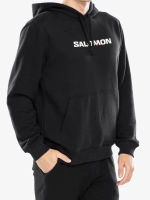 Bluza z kapturem Salomon Logo Perf HD - deep black