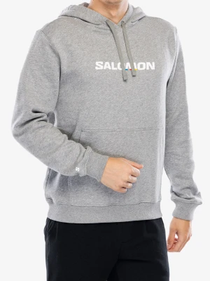 Bluza z kapturem Salomon Logo Perf HD - heather grey