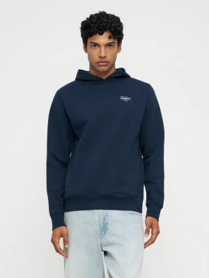 Bluza z kapturem Sandro niebieski