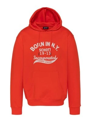 Bluza z kapturem Schott pomarańczowy