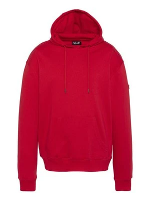 Bluza z kapturem Schott czerwony
