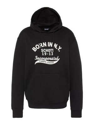 Bluza z kapturem Schott czarny