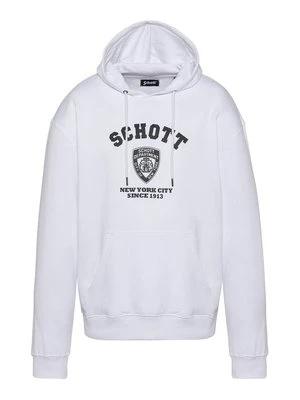 Bluza z kapturem Schott biały