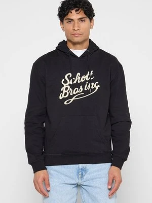 Bluza z kapturem Schott czarny